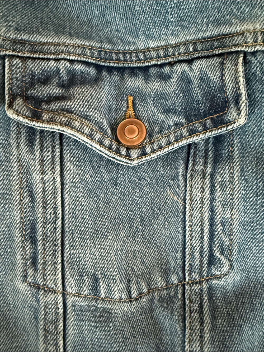 Quince Light Blue Classic Denim Jacket - Picture 3 of 5